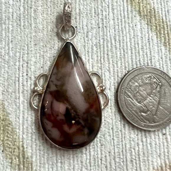 Purple Jasper Teardrop Pendant - Picture 1 of 4